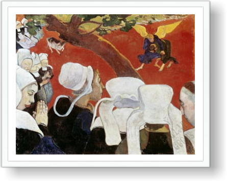 ゴーギャン 説教の後の幻影（ヤコブと天使の戦い）1888